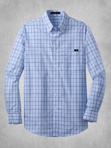Crosshatch Plaid Shirt - Blue